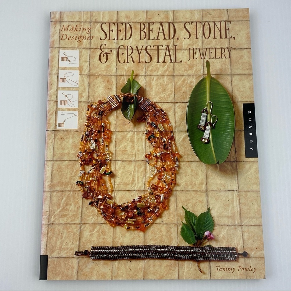 Making Designer Seed Bead, Stone and Crystal Jewelry Craft Book Softcover 2006